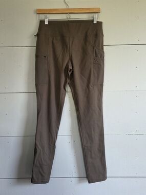 Carhartt Women's Utility Pants Brown Fitted Nylon Elastane Straight Pockets